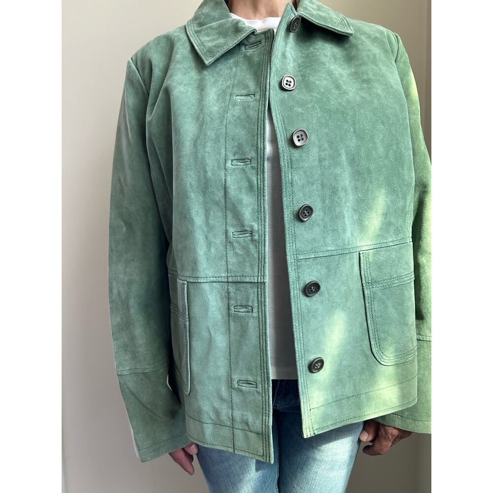 Monterrey Bay Green Suede Jacket